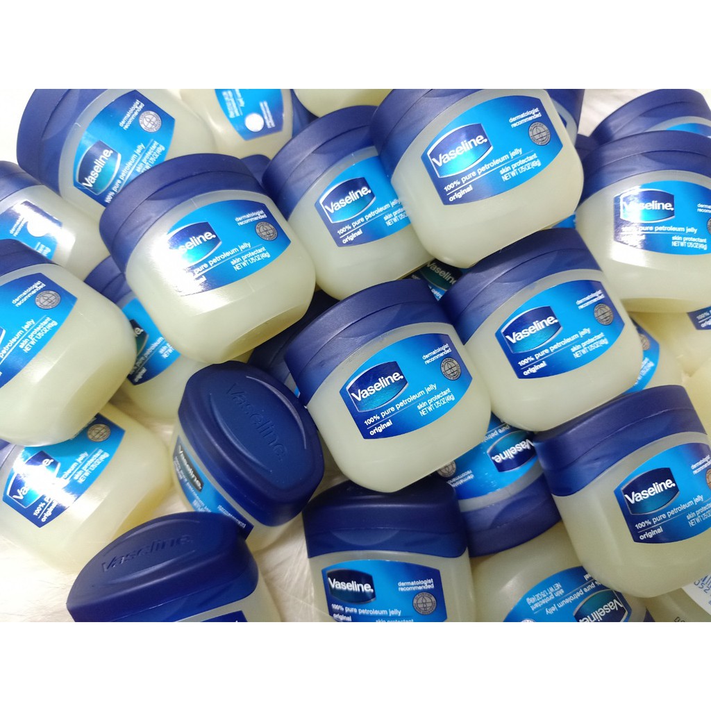 Sáp Dưỡng Ẩm Dưỡng Môi Vaseline Mỹ 100% Pure Petroleum Jelly Original 49gr (Hủ) - Hàng Hot