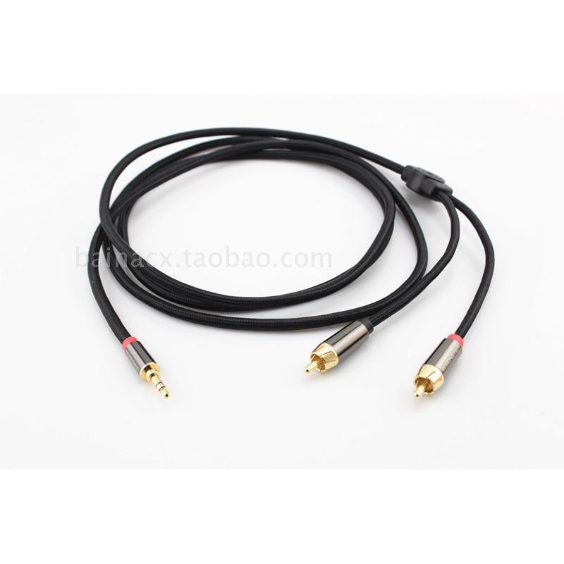 Cáp 3.5mm Ra 2 Đầu RCA Dùng Cho Điện Thoại, Laptop, Máy Tính Monster iCable 1000A - Hàng Nhập Khẩu