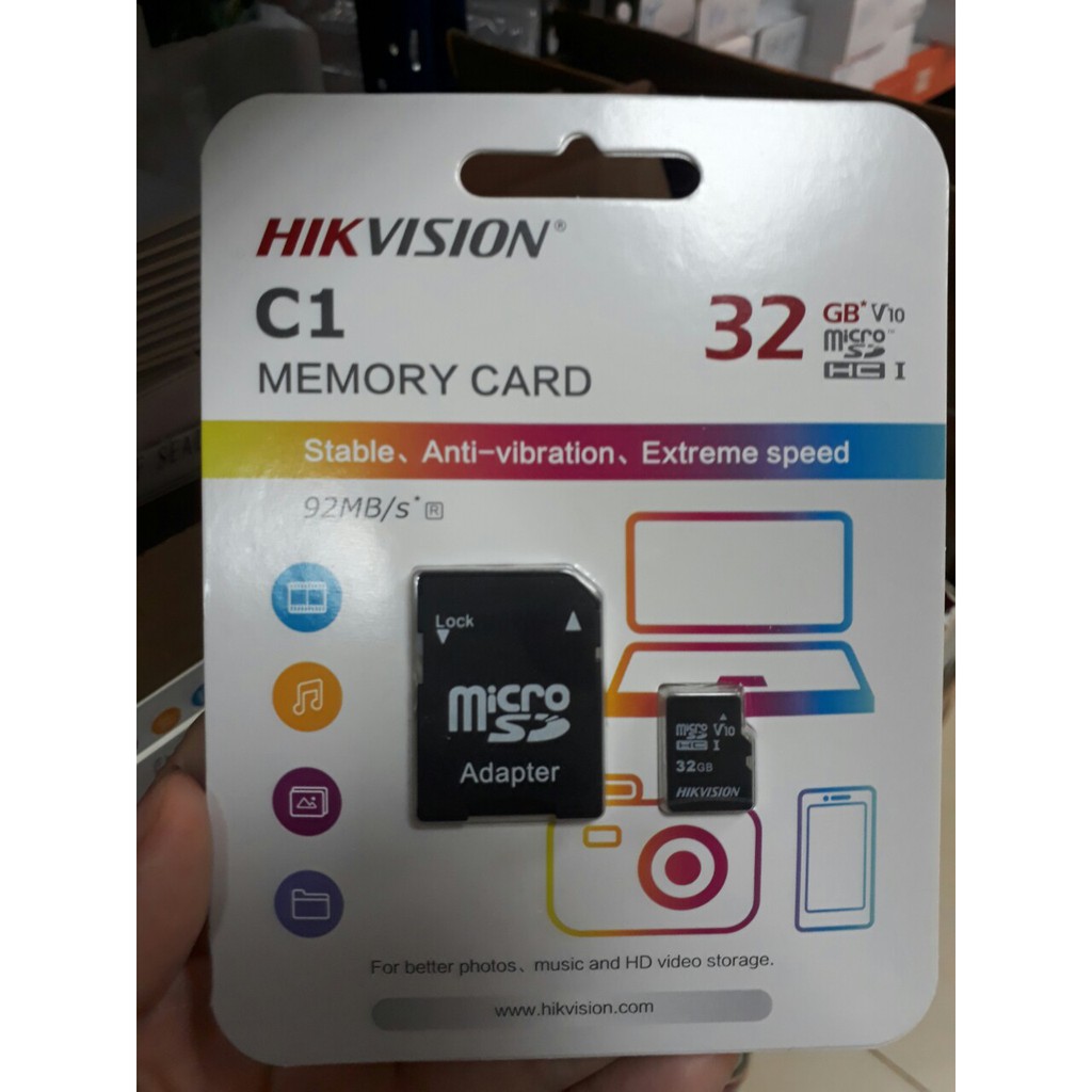 Thẻ nhớ Micro SD 32GB Hikvision cho camera IP