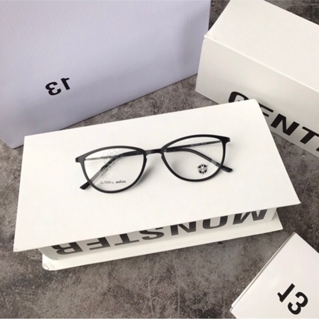 Kính BLSY ULTEM Mắt bầu nhỏ gọng kim loại cao cấp