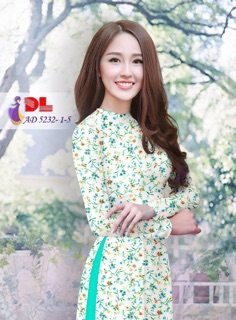 Vải áo dài hoa nhí