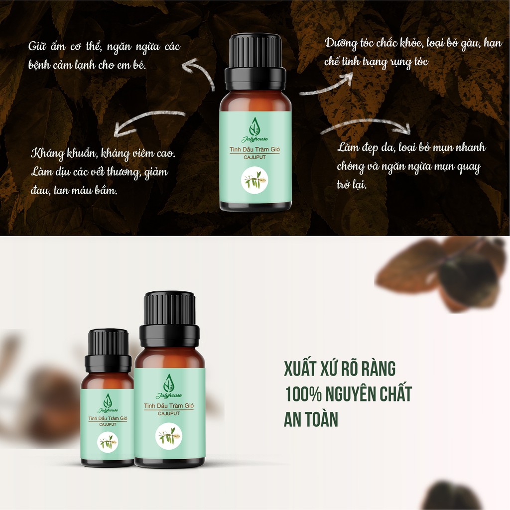 Tinh dầu Tràm Gió 50ml JULYHOUSE