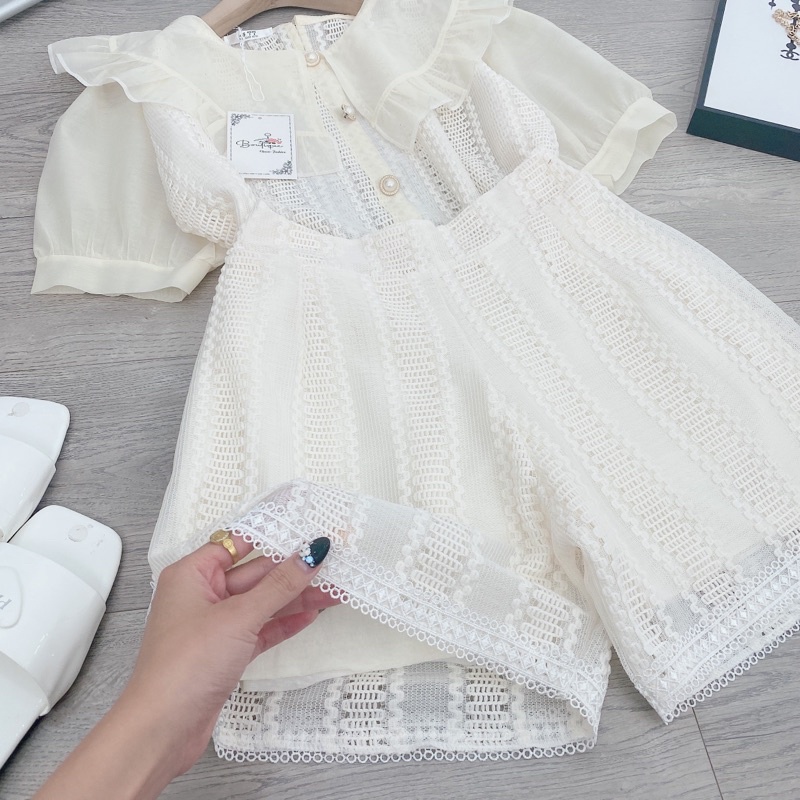 [ 𝐅𝐑𝐄𝐄 𝐒𝐇𝐈𝐏 ] SET REN SỌC CỔ BÈO CÚC NGỌC