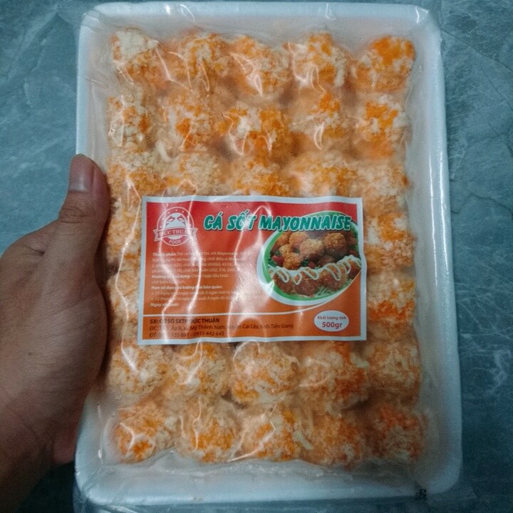 Cá viên sốt mayonnaise Đức Thuận 500g 35v