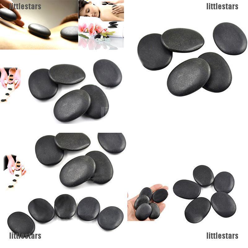 Bộ 7 Viên Đá massage Màu Đen Kích Thước 3X4Cm