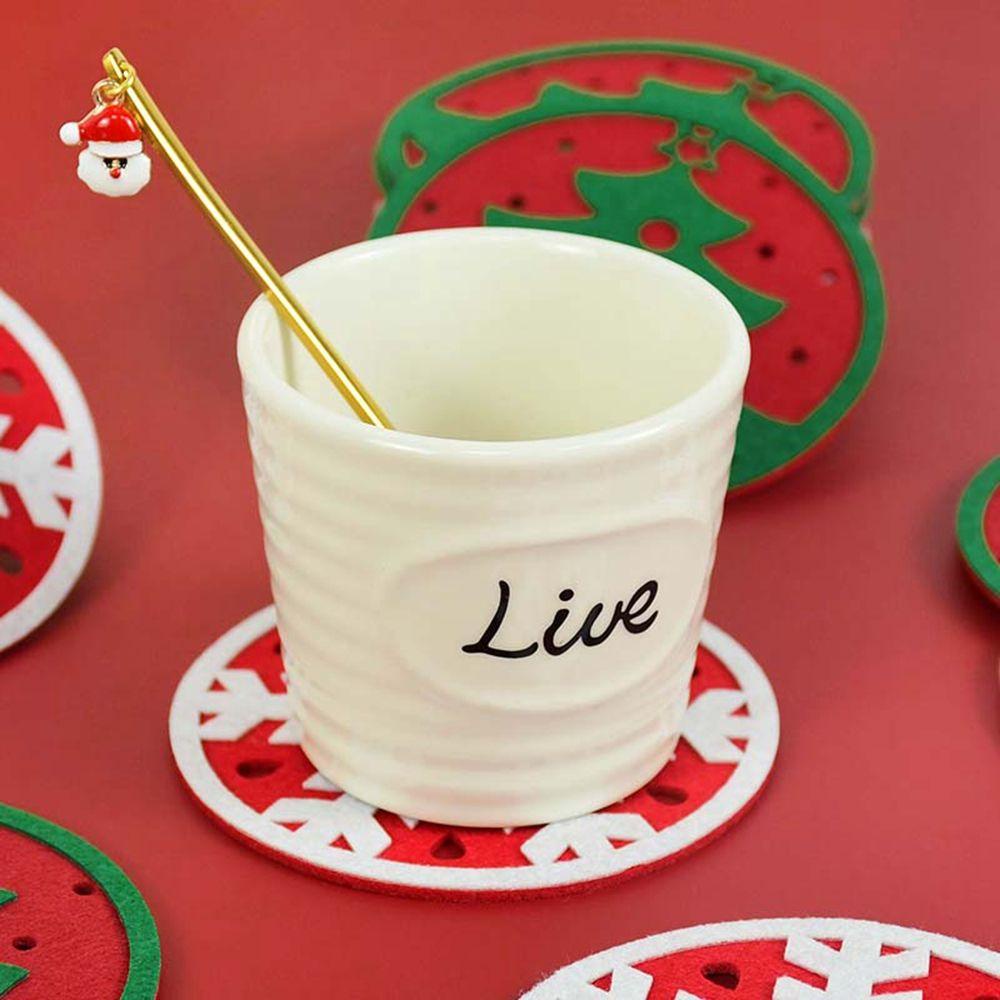 Set 10 Tấm Lót Ly Họa Tiết Giáng Sinh Độc Đáo Tiện Dụng