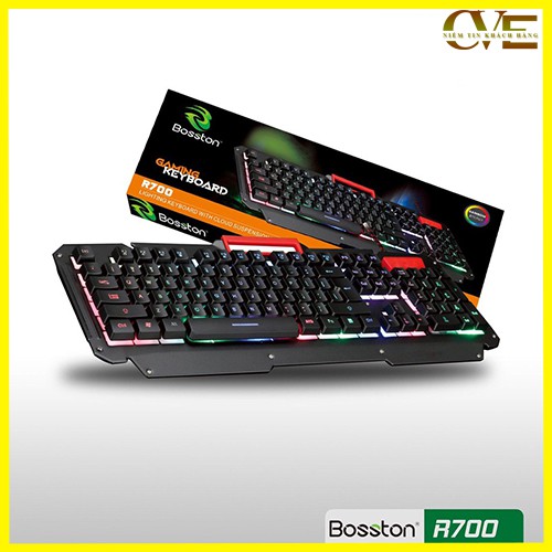 Bàn Phím Led Giả Cơ BOSSTON R700 - Bàn Phím Máy Tính Có Dây Chuyên Gaming Chính Hãng | BigBuy360 - bigbuy360.vn