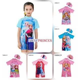 Bộ đồ bơi liền thân hoạ tiết công chúa - Đồ bơi bé gái