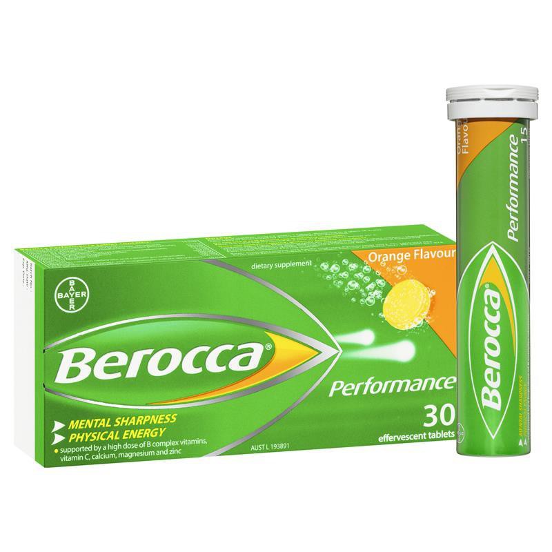 Viên sủi bổ sung Vitamin Berocca Performance Nhập Khẩu Úc