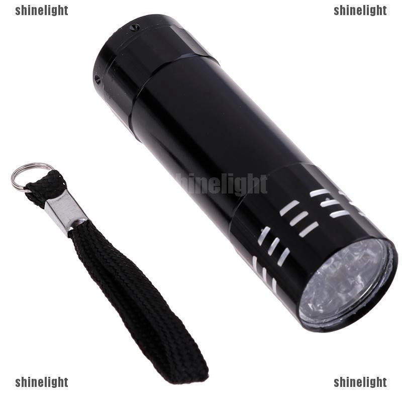 Đèn pin LED tia cực tím 9 bóng