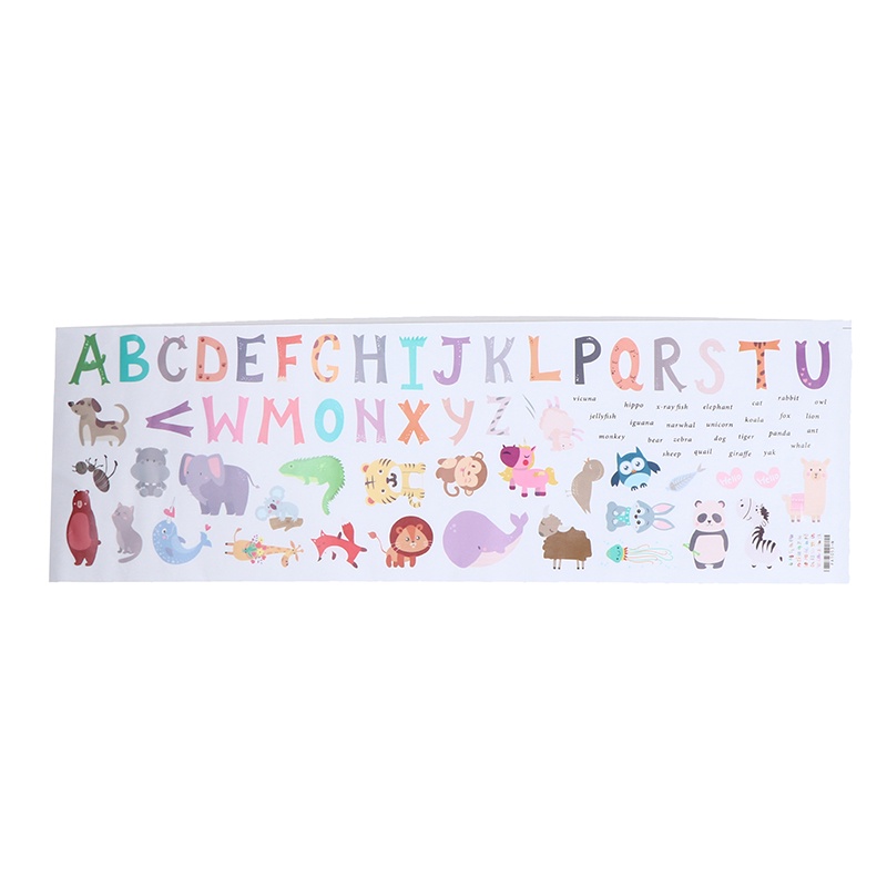 Miếng Dán Tường 26 Chữ Cái Hoạt Hình Xinh Xắn
