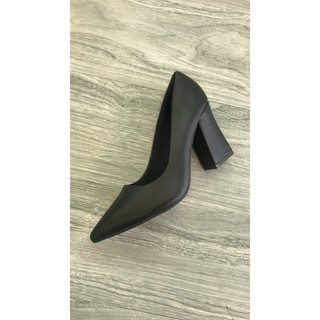 Giày cao gót bít mũi gót vuông 9cm