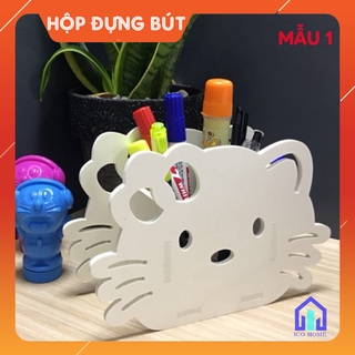 Khay Kệ Gỗ Đựng Bút/ Đồ Để Bàn Đa Năng Tiện Dụng nhiều hình dễ thương - ICO HOME