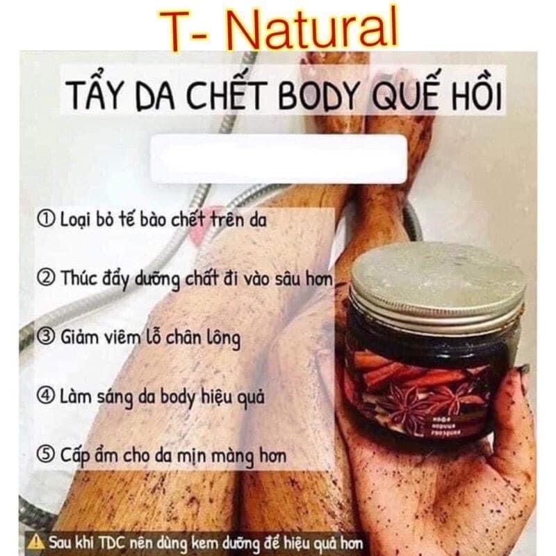 Tẩy da chết, tế bào body quế hồi Nga