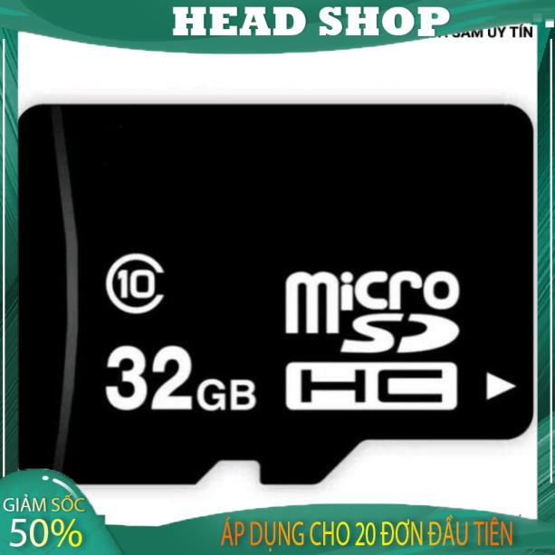 Thẻ nhớ 32gb Class 10 cho điện thoại, camera, máy ảnh ( Gía sập sàn ) HEAD SHOP