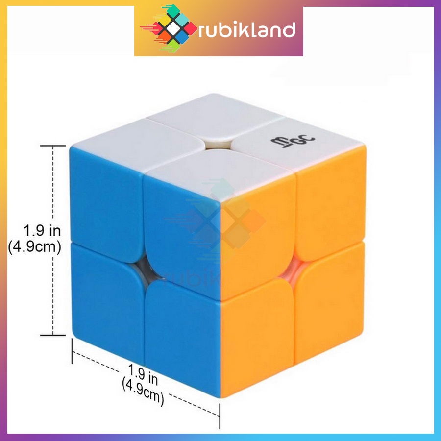 Rubik 2x2 YJ MGC 2x2 Có Nam Châm Stickerless Rubic Không Viền 2 Tầng Đồ Chơi Trí Tuệ Trẻ Em