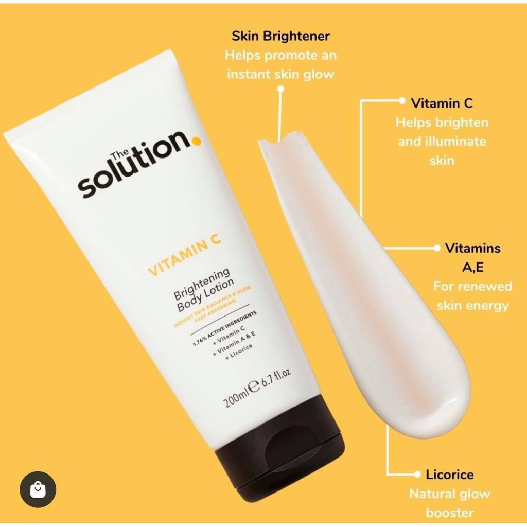 Dưỡng thể trắng sáng The Solution Vitamin C Brightening Body Lotion 200m