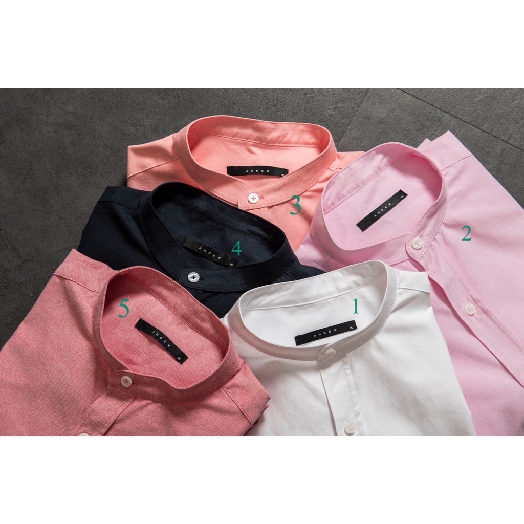 SALE. Áo sơ mi cổ trụ nam vải oxford hàng đẹp, may kỹ