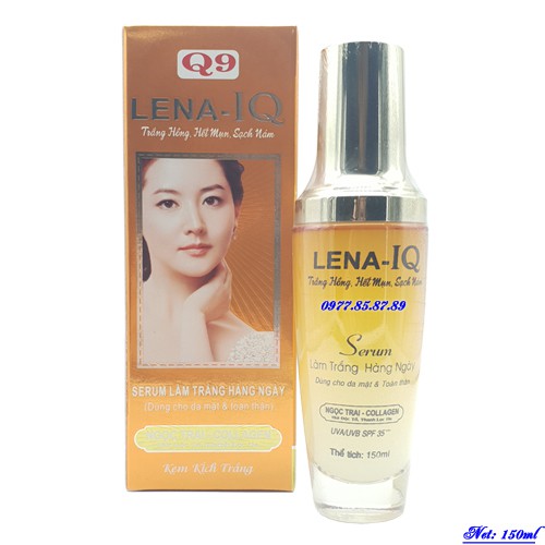 SERUM làm trắng da hàng ngày cho mặt và toàn thân Q9 LENA-IQ