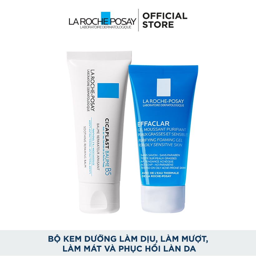 Bộ kem dưỡng làm dịu làm mượt làm mát và phục hồi làn da La Roche Posay Cicaplast Baume B5 Soothing Repairing Balm