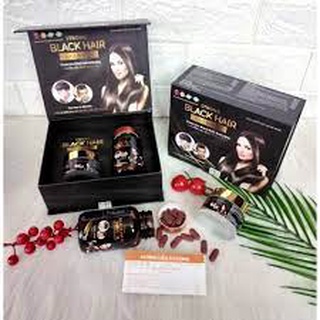 Strong black hair and biotin - hỗ trợ làm đen tóc