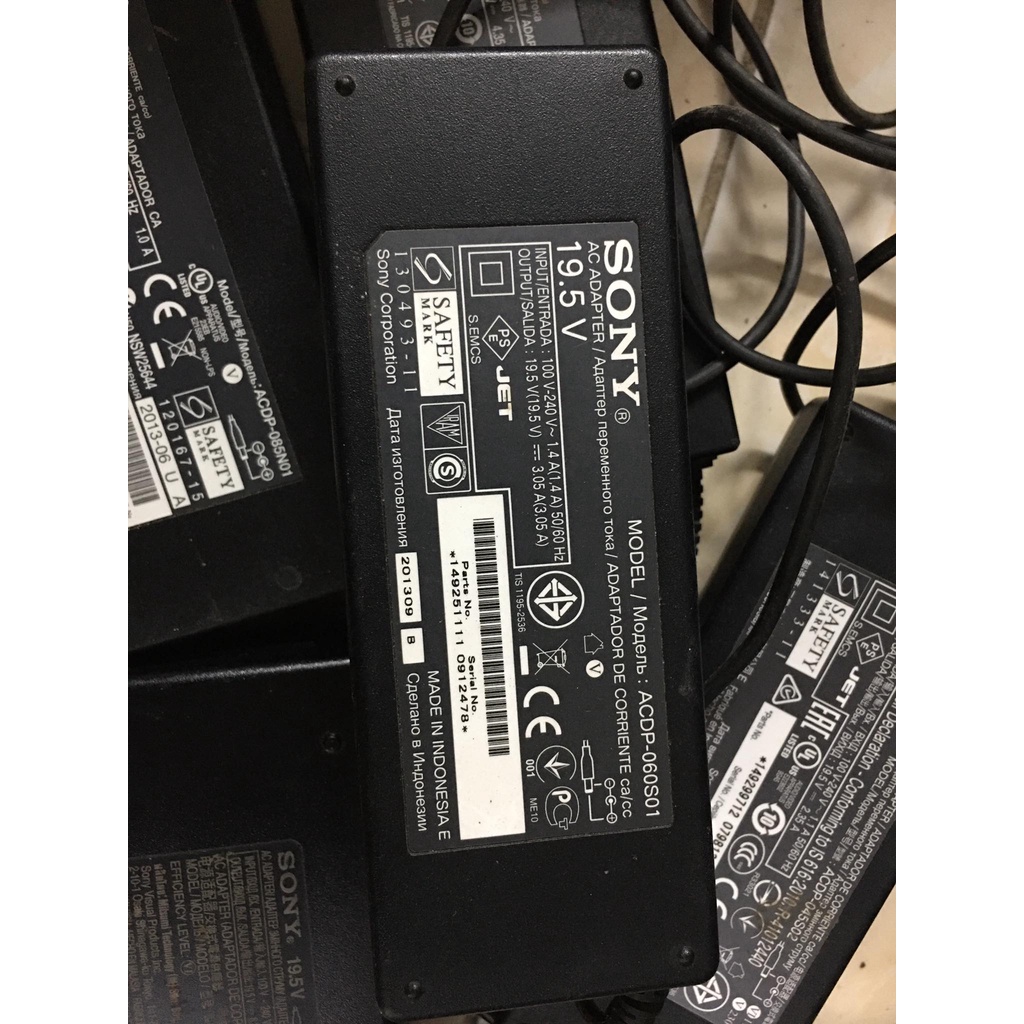 Nguồn tivi sony Adapter zin bóc từ tivi sony 19.5V 2.3A~6.2A bản gốc, chính hãng, nguyên zin 100%