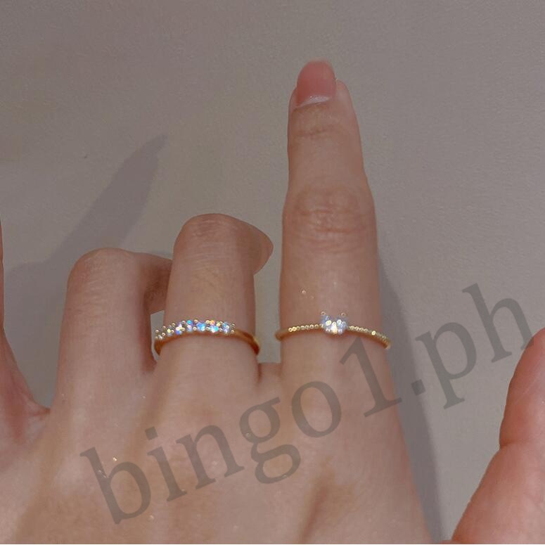 Nhẫn Pha Lê Kim Cương Hình Trái Tim 2 Trong 1 bingo