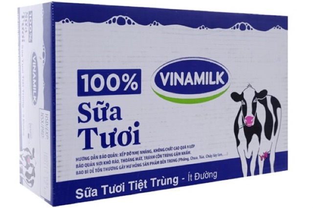 [CHỈ GIAO NOWSHIP] THÙNG 48 HỘP SỮA VINAMILK 180ML CÓ ĐƯỜNG/ KHÔNG ĐƯỜNG/ ÍT ĐƯỜNG/ DÂU/ SOCOLA