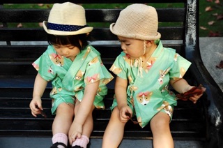 Bộ yukata phong cách Nhật Bản cho bé