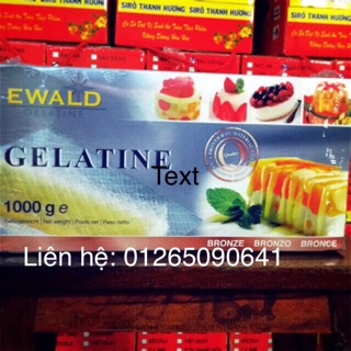 Gelatin lá Germany hộp 1kg