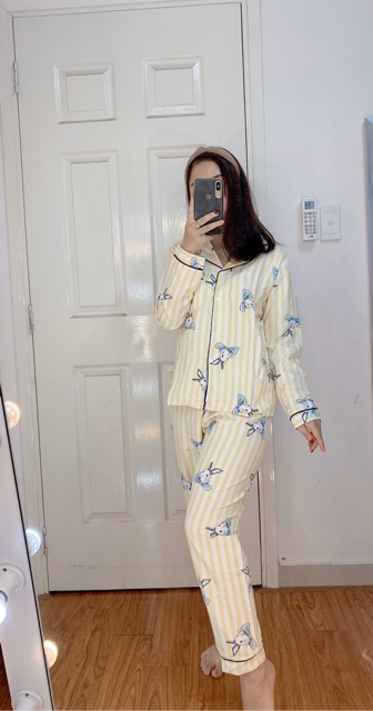 Đồ bộ pijama kate thái loại 1 - Tay Dài Quần Dài