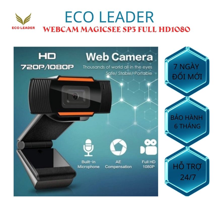 Webcam Máy Tính, Camera  magicsee full hd 1080 Cho Laptop Học Online Qua ZOOM, Trực Tuyến- Hội họp | BigBuy360 - bigbuy360.vn