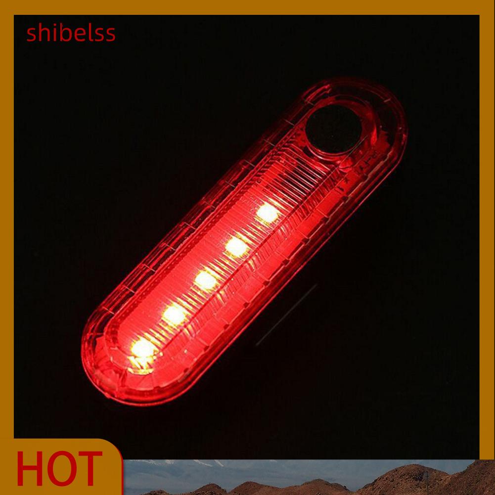 Đèn LED Cảnh Báo Gắn Đuôi Xe Đạp Chống Nước 4 Chế Độ SHIBEL SMD2835