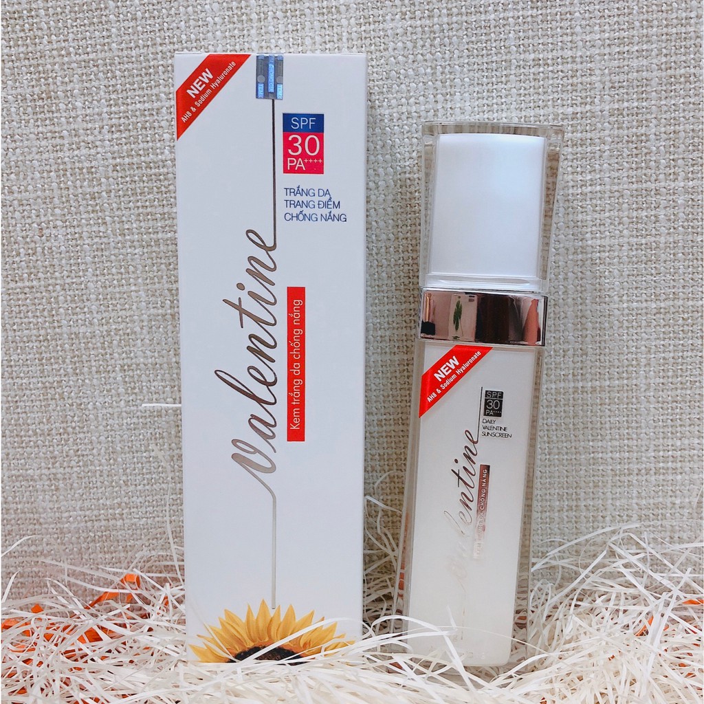 KEM TRẮNG DA CHỐNG NẮNG VALENTINE SPF 30 NEW - SAO THÁI DƯƠNG chính hãng