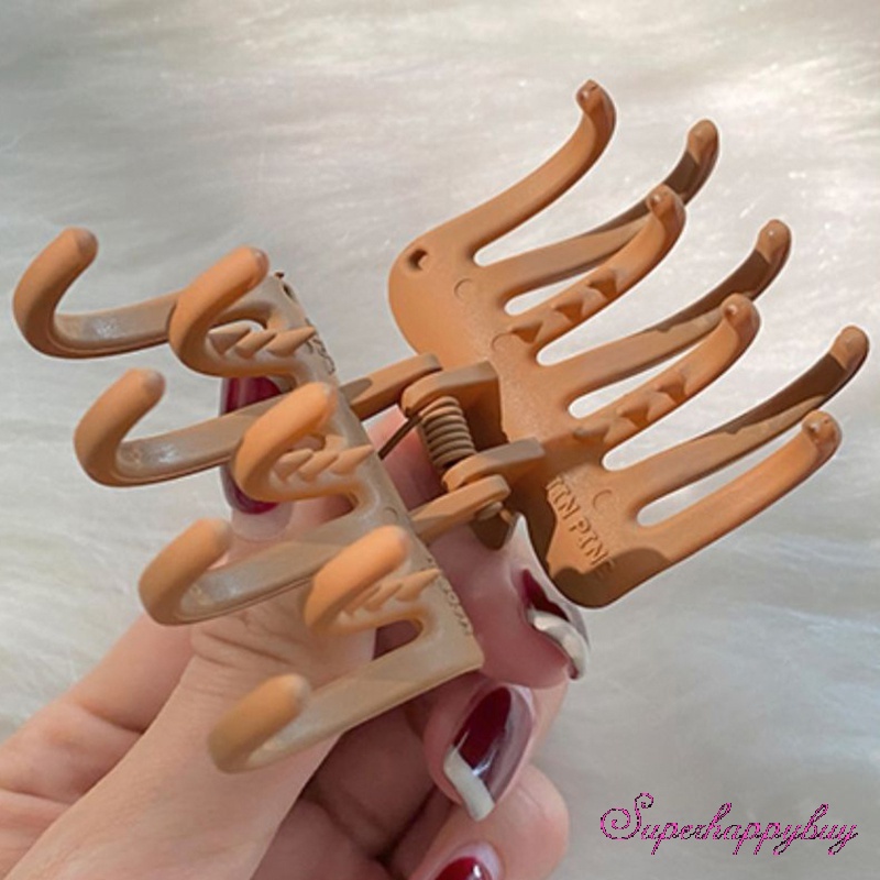 Set Kẹp Tóc Màu Trơn Đơn Giản Chống Trượt Dành Cho Nữ