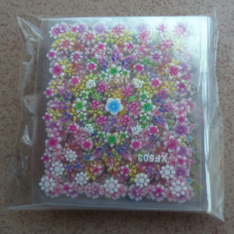 Set 50 miếng sticker nhiều họa tiết dùng trang trí móng tay