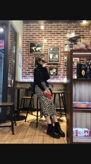 ORDER chân váy len da beo hàng Quảng Châu