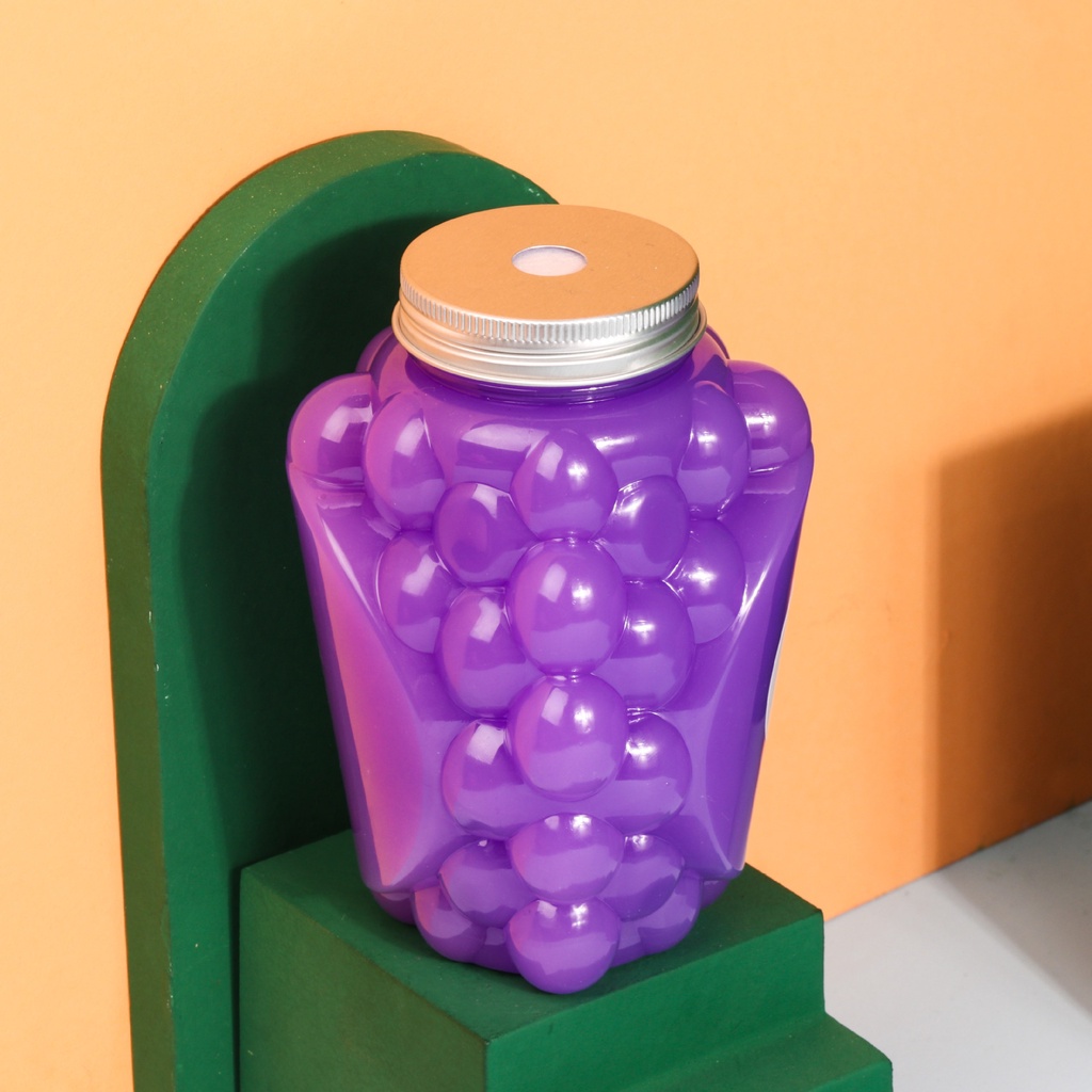 Chai Nhựa PET Đựng Trà Sữa Hình Chùm Nho 500ml