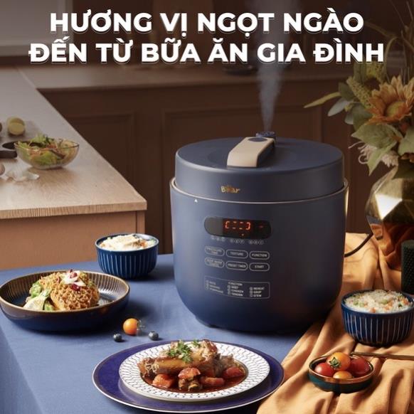 Nồi Áp Suất Điện Đa Năng BEAR YLB-A50M1 5L Nồi Ninh Xương, Hầm Gà, Nấu Cháo Công Suất 900W - Hàng Chính Hãng