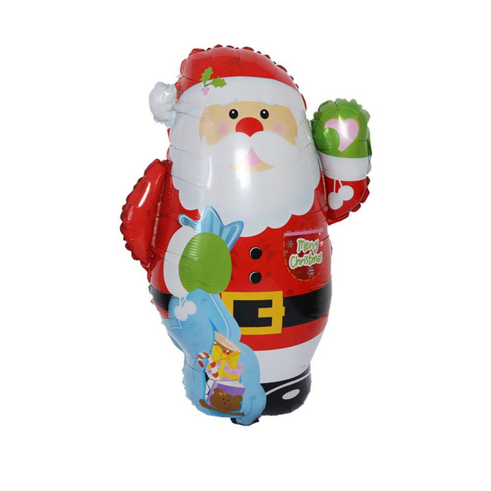 1 Bong Bóng Kiếng Bạc Hình Ông Già Noel Trang Trí Nhà Cửa Dịp Giáng Sinh Năm Mới