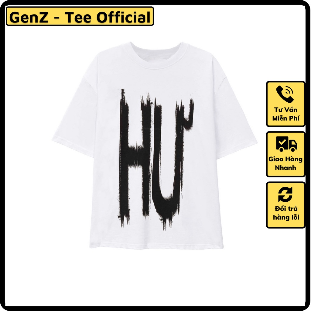 Áo chữ HƯ mặc phong cách trẻ trung, nam nữ mặc form cực đẹp