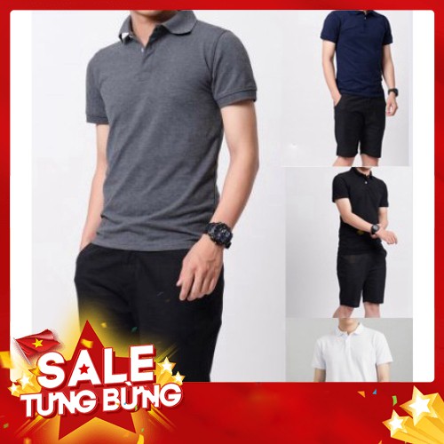 -Hàng nhập khẩu Áo phông nam Cổ bẻ POLO một màu trơn Chất Cao Cấp Hàng Đẹp Xuất khẩu ACB Liên hệ mua hàng 084.209.1989