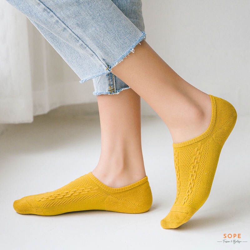 Tất vớ lười nữ nam chất liệu vải Hàn co giãn bốn chiều, phong cách trẻ trung - Sope Shop