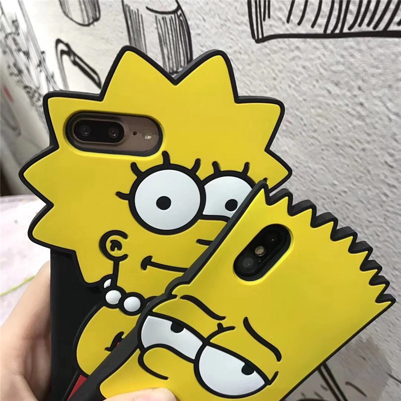 Ốp điện thoại hình nhân vật Simpson độc đáo cho  iPhone 11 pro max 12mini 12 pro max X XS MAX XR 5 5s 5SE 6 6s 7 8 Plus