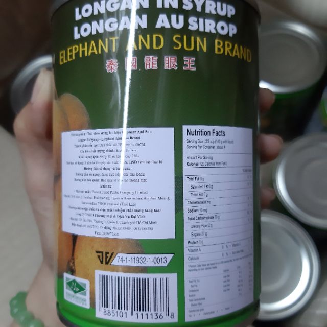 NHÃN  Ngâm nước đường THÁI LON 565GRAM