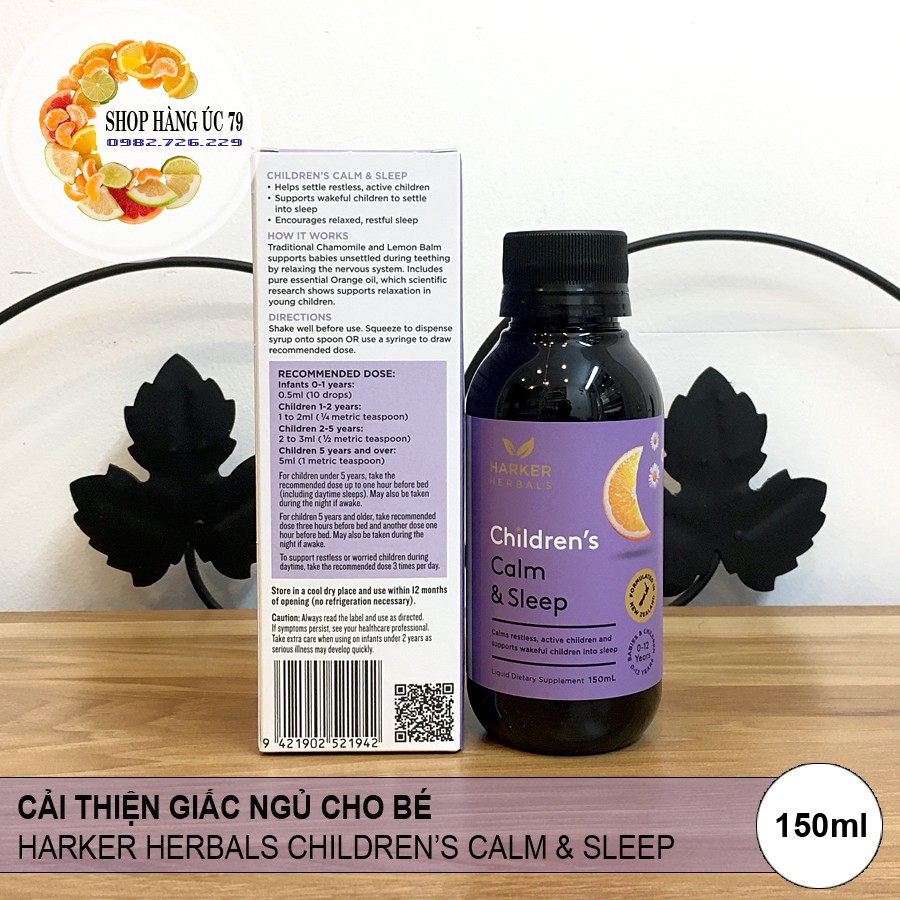 HARKER HERBALS CHILDRET’S CALM & SLEEP - CẢI THIỆN GIẤC NGỦ CHO BÉ