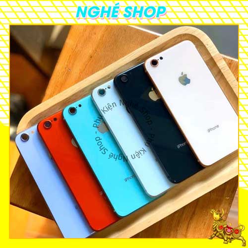 Vỏ độ 7/7Plus lên 8/8plus tặng kèm bộ nút, khay sim, Tặng thêm keo dán pin