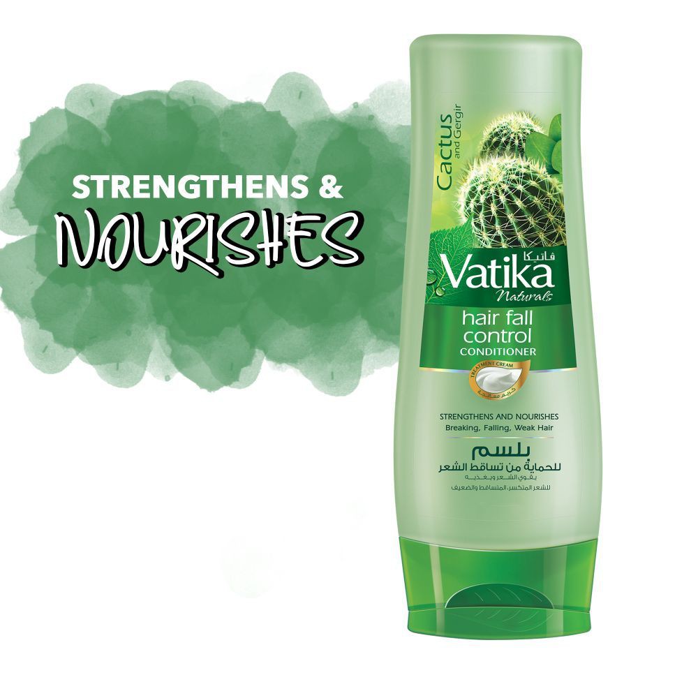 Dầu xả Vatika Naturals Hair Fall Control Conditioner ngăn ngừa tóc gãy rụng, kích thích mọc tóc