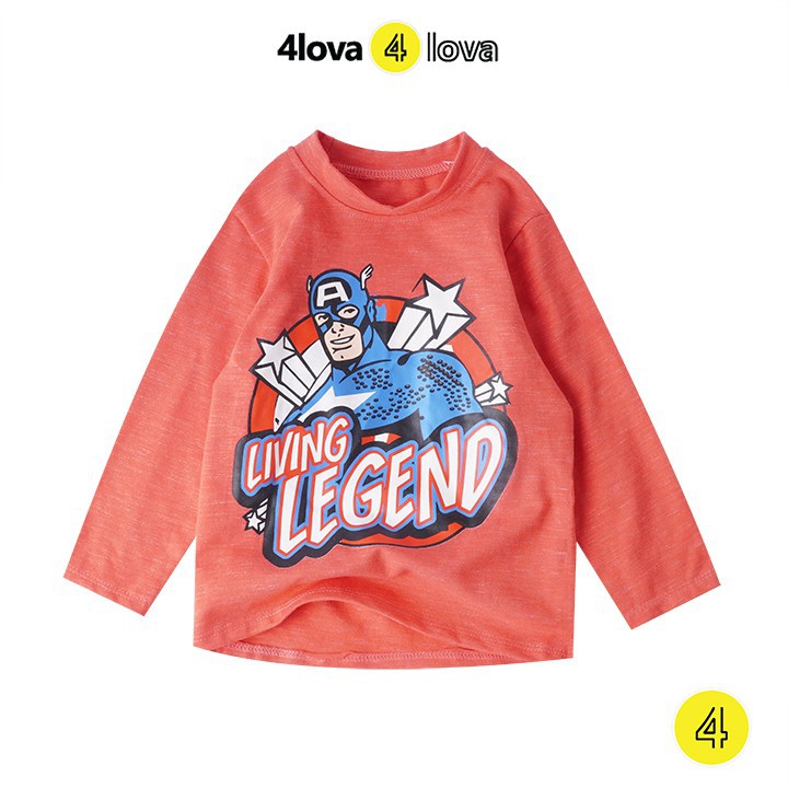 Áo thun dài tay unisex 4LOVA nhiều họa tiết ngộ nghĩnh đáng yêu cho bé KID135