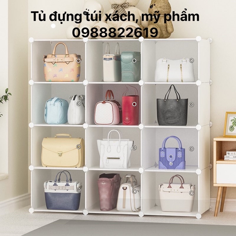 Tủ đựng túi xách, balo, quần áo, đồ chơi, gấu bông, tủ đựng mỹ phẩm thông minh